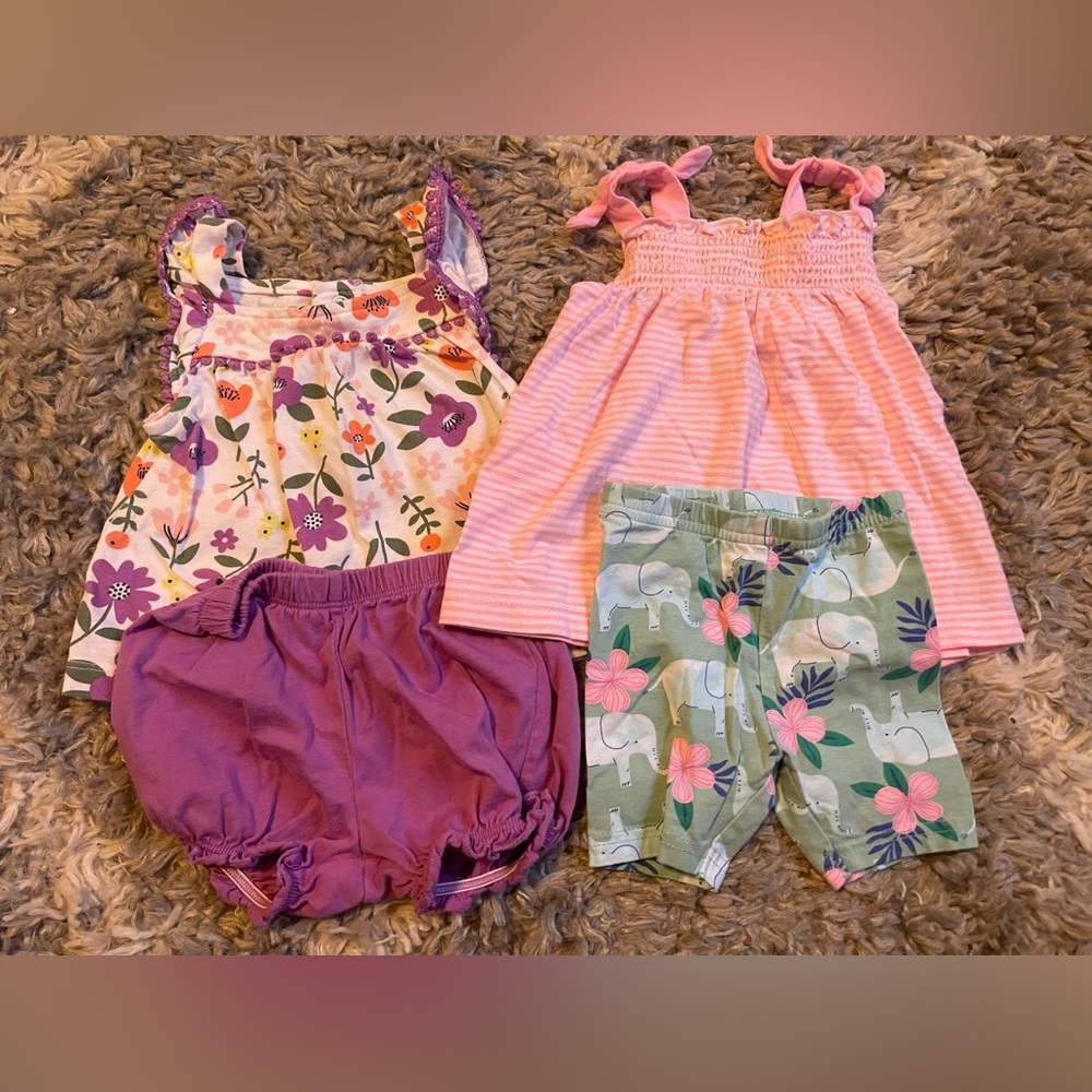 Carters, tank and bloomer set, tank and short set, 6 months